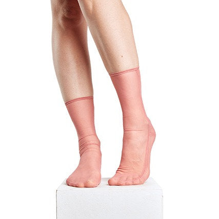 Net Ankle Socks | Terracotta
