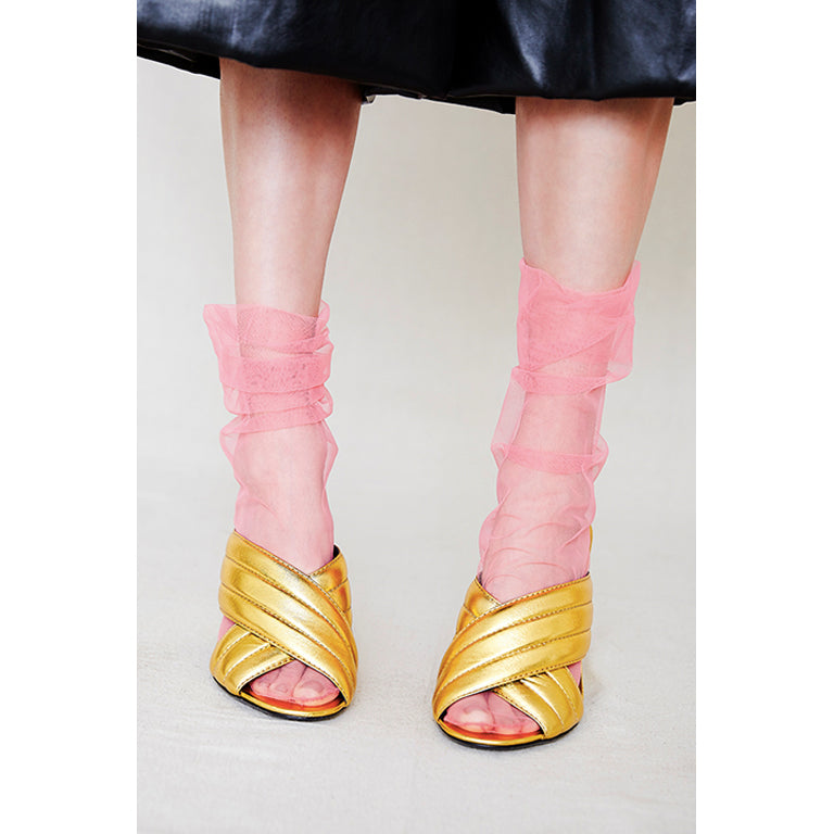 Italian Tulle Socks | Pink